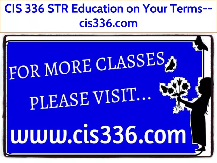 cis 336 str education on your terms cis336 com