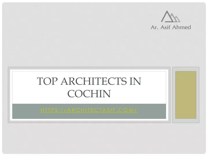 top architects in cochin