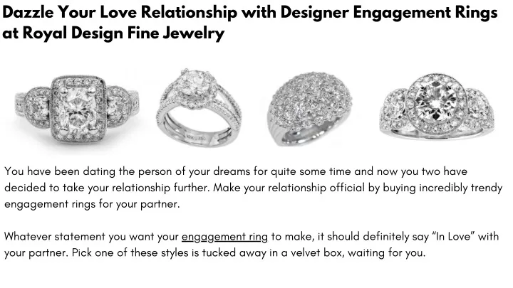 dazzle your love relationship with designer