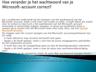 Herstel vergeten Microsoft wachtwoord helpen online service