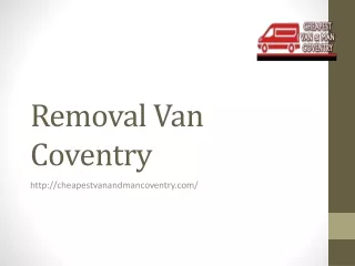 Man with a van coventry