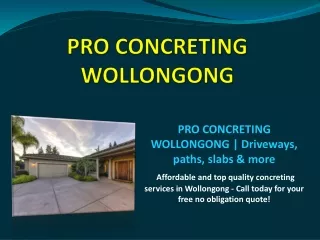 pro concreting wollongong