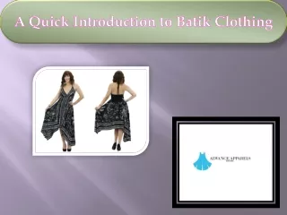 A Quick Introduction to Batik Clothing