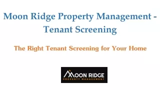 The Right Tenant Screening for Your Home