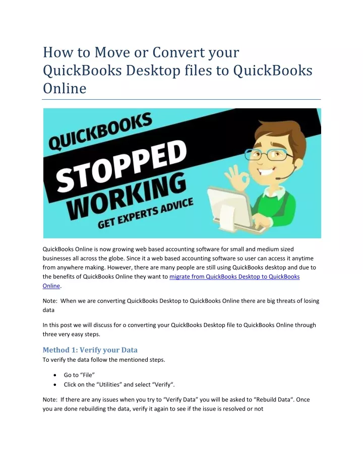 how to move or convert your quickbooks desktop