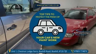 Top Tips to Protect the Finish of Your Car’s New Paint Work