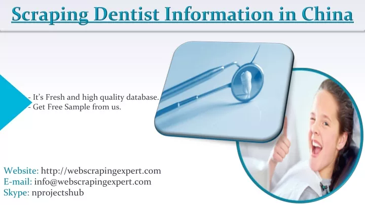 scraping dentist information in china