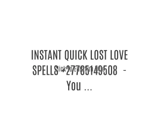 Lost Love Spell  27785149508 Get Married Spell