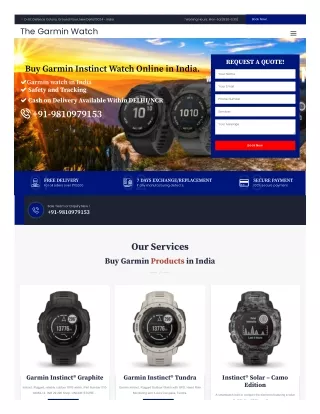 Buy Garmin Instinct Graphite, Tundra, Camo Edition Watch in india