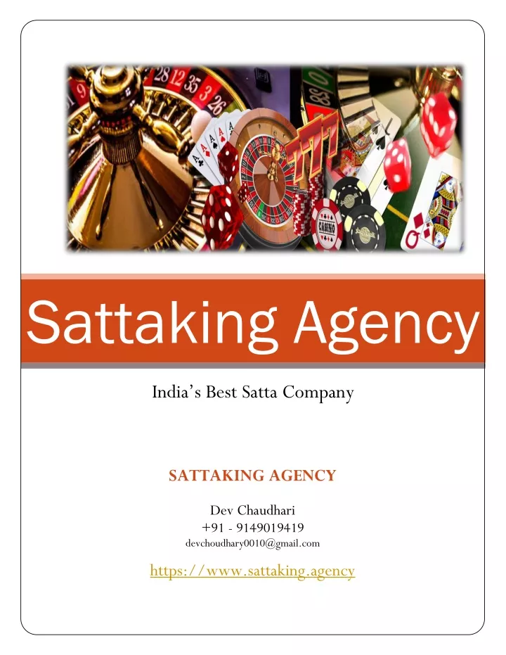 sattaking agency