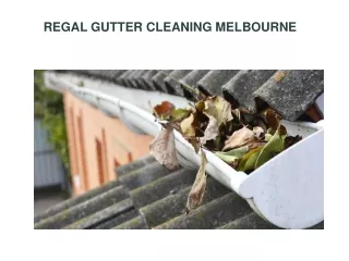 regal gutter cleaning melbourne