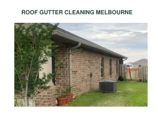 roof gutter cleaning melbourne