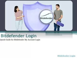 Bitdefender Login