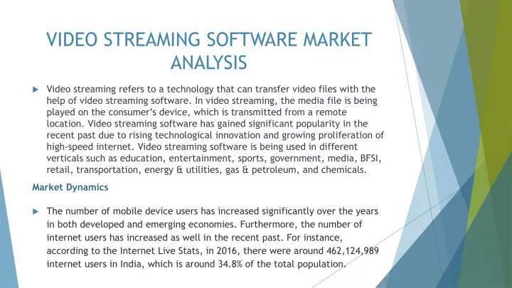 video streaming software market analysis