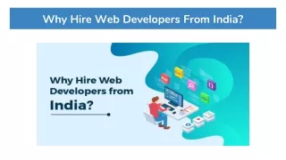 Why Hire Web Developers From India?