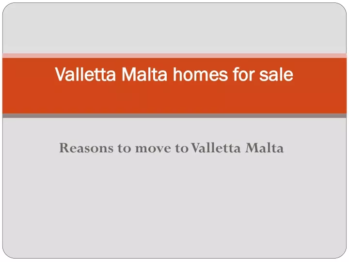 valletta malta homes for sale