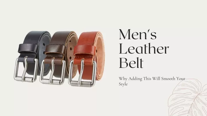 men s leather belt