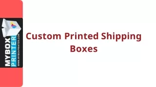 custom printed shipping boxes