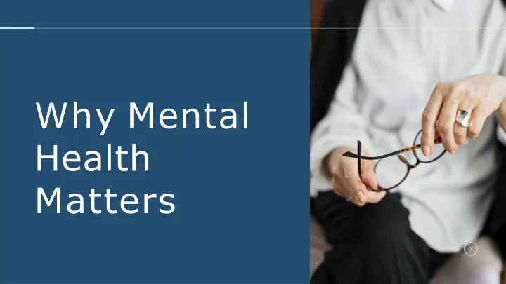 why mental health matters