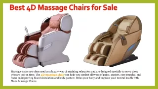 Best 3D Massage Chairs For Sale