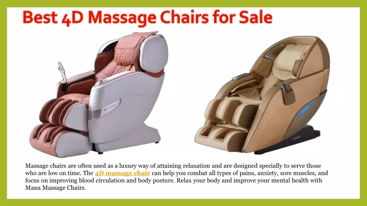 best 4d massage chairs for sale