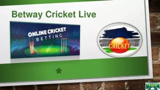 Betway cricket live