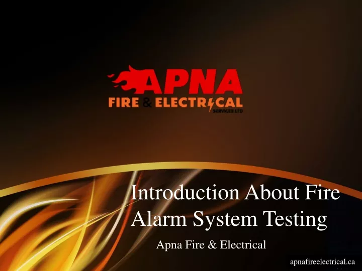 introduction about fire alarm system testing