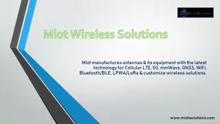 Wifi Antenna Manufacturer | Miot Wireless Solutions