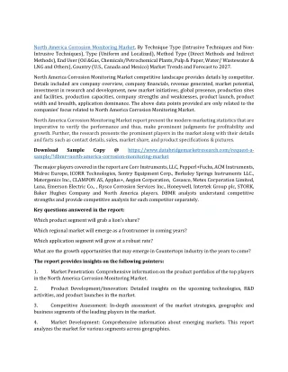 north america corrosion monitoring market