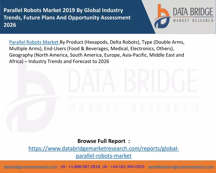 parallel robots market 2019 by global industry