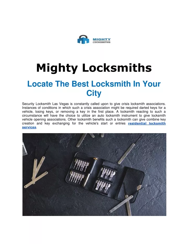 mighty locksmiths