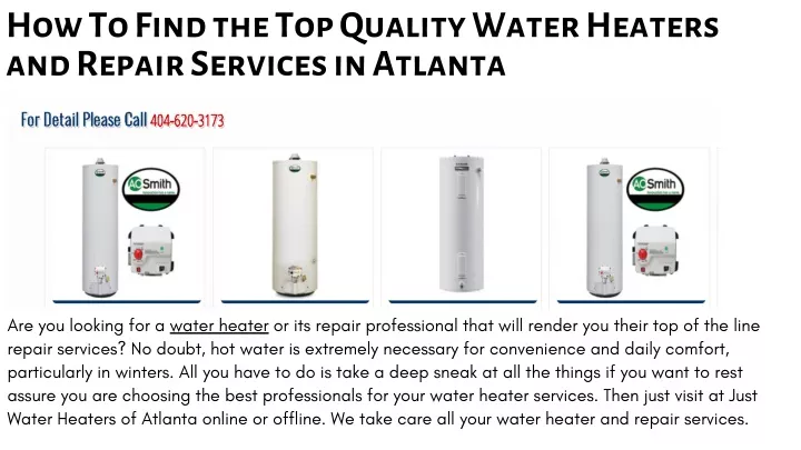 how to find the top quality water heaters