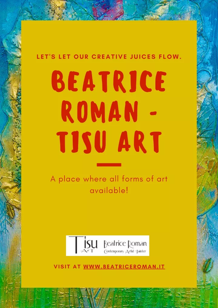 let s let our creative juices flow
