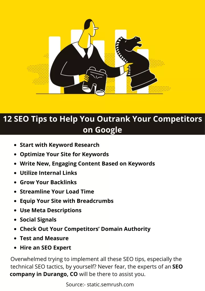12 seo tips to help you outrank your competitors