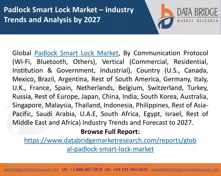 padlock smart lock market industry trends