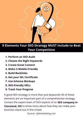 9 elements your seo strategy must include to beat