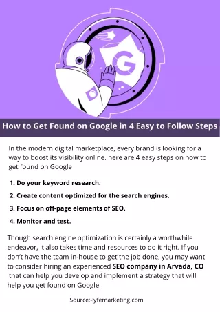 how to get found on google in 4 easy to follow