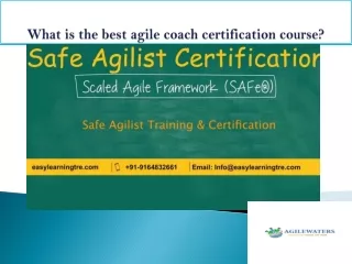What is the best agile coach certification course?