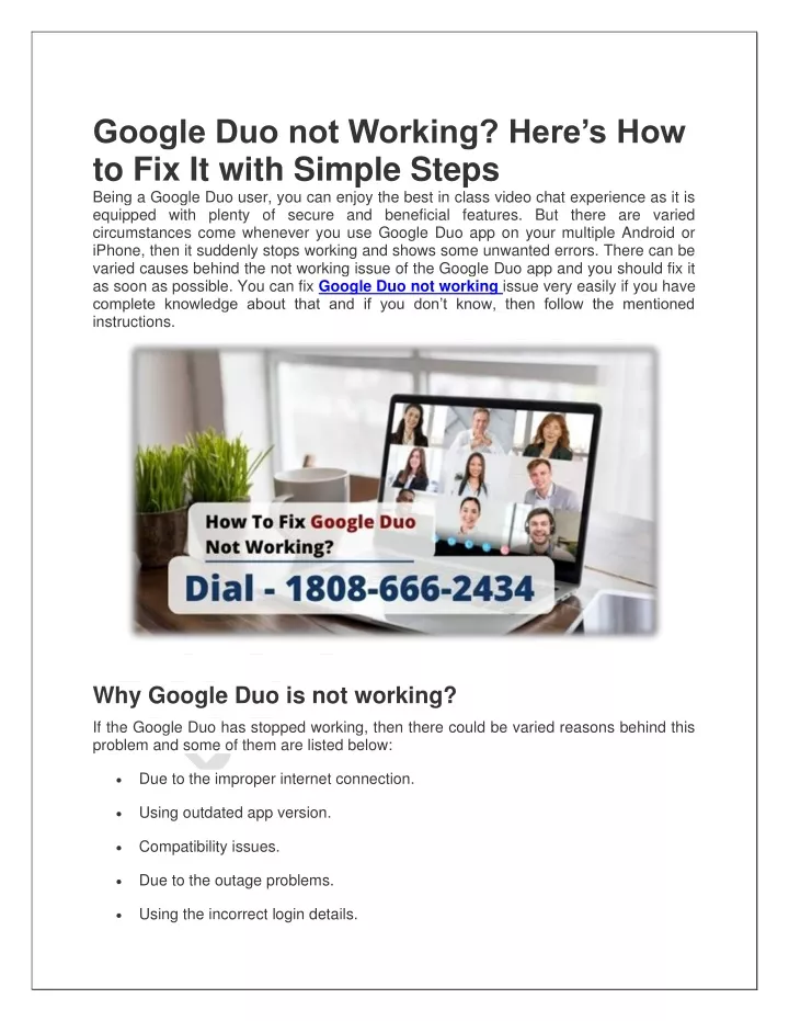 google duo not working here s how to fix it with