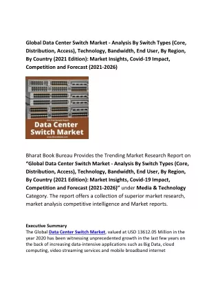 global data center switch market analysis
