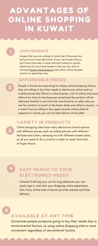 advantages of online shopping in kuwait
