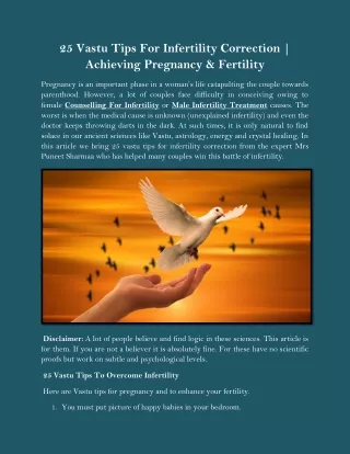 25 Vastu Tips For Infertility Correction | Achieving Pregnancy & Fertility
