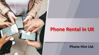 Phone Rental in UK