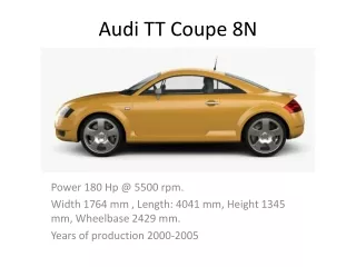 audi tt coupe 8n