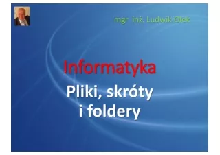 Pliki skróty i foldery