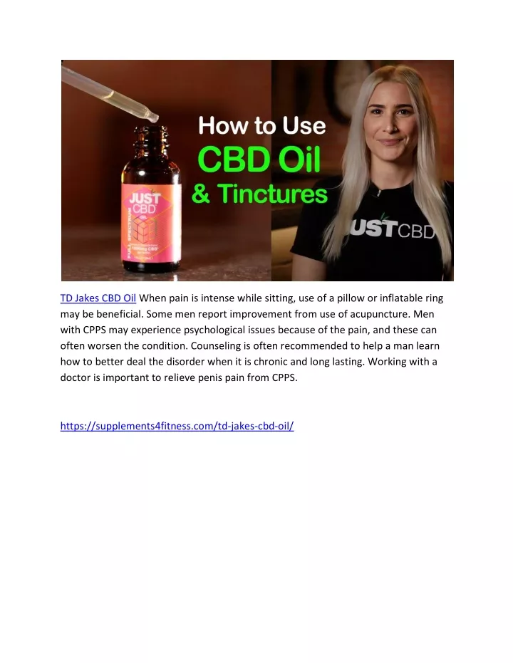 td jakes cbd oil when pain is intense while