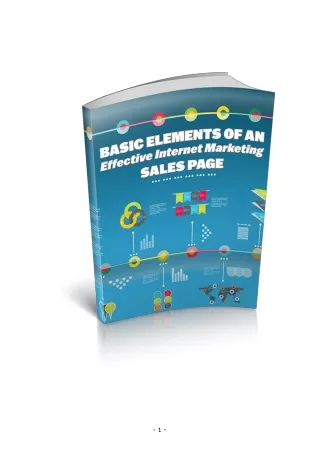 Basic Elements Of An Effective Internet Marketing Sales Page