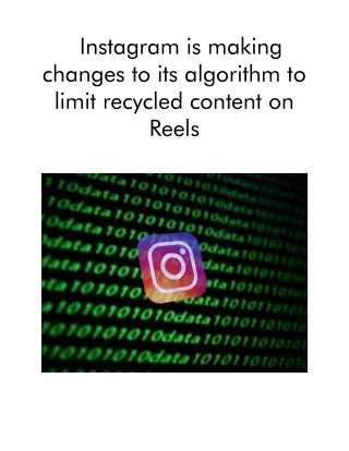instagram is making changes to its algorithm