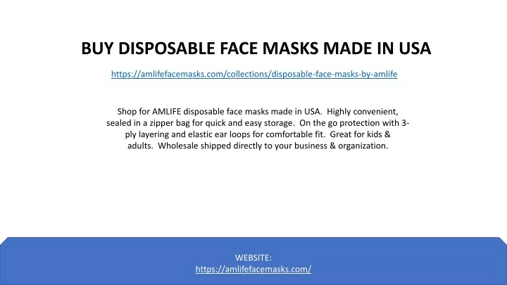 buy disposable face masks made in usa