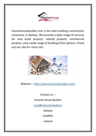 passivehousebuilder com is the best building